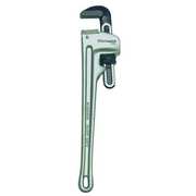 Westward 18 in L 2 1/2 in Cap. Aluminum Straight Pipe Wrench 4YR90