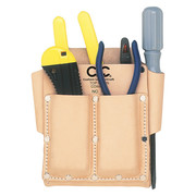 Clc Work Gear Tool Pouch, Tool Pouch, Tan, Leather, 5 Pockets 700