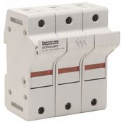 Mersen Finger Safe Fuse Block, J UL Class, 3 Poles, 31 to 60A Amp Range, 600V AC/DC Volt Rating US6J3I