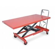 Dayton Scissor Lift Cart, 1000 lb. Cap, 31-1/2"W, 63"L 4ZC18