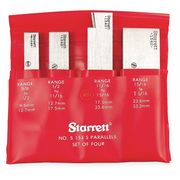 Starrett Parallel Set, 3/8-1 5/16 In, 4 Pc S154SZ