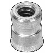 Avk Nut Insert, 3/8"-16 Thrd Sz, 3/4 in L, Sleeve, Stainless Steel, Plain, 10 PK 4CUF9