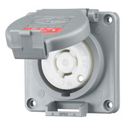 Hubbell 20A Watertight Twist-Lock Receptacle 3P 4W 480VAC HBL2430SW