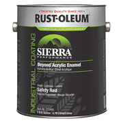 Rust-Oleum Interior/Exterior Paint, Glossy, Water Base, Safety Red, 1 gal 210493