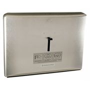 Kimberly-Clark Professional Personal Seat Cover Dispenser (09512), Stainless, 16.63" x 12.25" x 2.5" (Qty 1) 9512