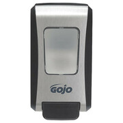 Gojo FMX-20 2000mL Foam Soap Dispenser, Push-Style, Chrome/Black 5271-06