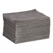 Spilltech Absorbent Pad, 24 gal, 15 in x 19 in, Universal, Gray, Polypropylene GPB100M