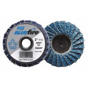 Norton Abrasives Flap Disc, MD, Grit 80, TY 2, 2in, Bluefire 77696090178
