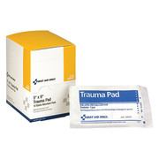 First Aid Only Trauma Pad, Sterile, White, 5 in. W, PK10 J236