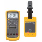 Fluke Digital Multimeter Kit, 1,000 Max. AC Volts, 1,000 Max. DC Volts, 10 Max. AC Amps, 10 Max. DC Amps FLUKE-87V/PRV