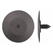 Zoro Select Push-In Rivet, Dome Head, 1/4 in Dia., 3/4 in L, Plastic Body, 25 PK 5440PK