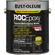 Rust-Oleum Epoxy Paint, Safety Green, Semi-gloss, 1 gal, Depends On Activator, 9100 Series 9133402