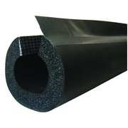 K-Flex Usa Pipe Insulation, Tube, Slit with Adhesive and Flap, 1/2 in Thick, 2-3/8 in ID, Buna-N Rubber/PVC 6RXLO048238