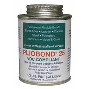 Pliobond Contact Cement, 25 Series, Tan, 0.5 pt, Can PBC-25-LV