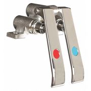 Dominion Commercial Faucets Double Knee Pedal Valve 0 Hole Foot Lever, Chrome 77-9202
