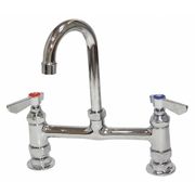 Dominion Commercial Faucets 8" Mount, Commercial Gooseneck Kitchen Faucet 77-9209