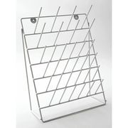 Dynalon Drying Rack, Steel, White, Angled, 32 Pegs 559165-0005