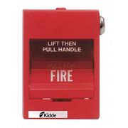 Kidde Fire Alarm Pull Station, Red, 3-5/8" D K-278B-1120