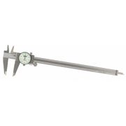 Insize Dial Caliper, White, 0-12" Range, 2" Jaw D 1311-12