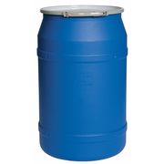 Zoro Select Open Head Transport Drum, Polyethylene, 55 gal, Unlined, Blue 1656MB