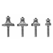 Vermont American Router Bit Set, Carbide Tipped, 4 pcs. 23013