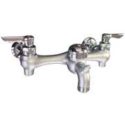 American Standard Lever Handle 8" Mount, 2 Hole Straight Service Sink Faucet, Polished chrome 8350243.004