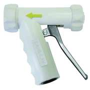 Sani-Lav Pistol Grip Spray Nozzle, 3/4" Female, 150 psi, 7 gpm, White N1SSW