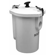 Zurn 1-1/2 " Dia., Sediment Bucket, Screen: PVC; Handle: ABS; Latches: Stainless Steel Z1180-1-1/2IP
