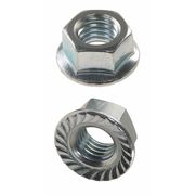 Zoro Select Lock Nut, #10-24, Steel, Grade A, Zinc Plated, 7/32 in Ht, 100 PK U11610.019.0001