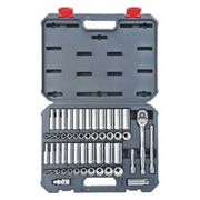 Crescent 3/8" Drive Standard and Deep Socket Wrench Tool Set, SAE/Metric, 52 pcs CSWS10N