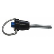 Zoro Select Ball Lock Pin, Pull Ring, 3/16" Pin Dia. LBH-103