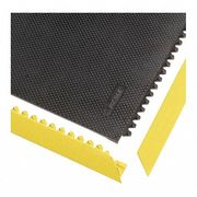 Notrax Female Mat Ramp Border, Rubber, 3 ft Long x 2 in Wide, 1/2 in Thick 041F0003YL