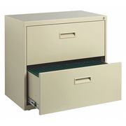 Hirsh 30" W 2 Drawer File Cabinet, Putty, Letter 19295
