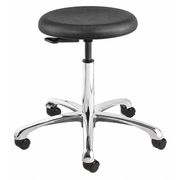 Versa Black Poly Backless stool, 15-20" Seat Height, Casters 3350-P-3850S/5