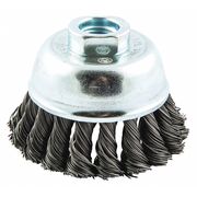 Zoro Select Knot Wire Cup Brush, Threaded Arbor Moun 66252838835