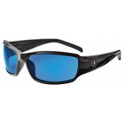 Skullerz By Ergodyne Safety Glasses, Blue Scratch-Resistant THOR