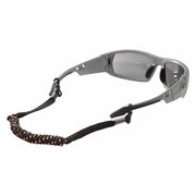 Skullerz By Ergodyne Elastic Coil Eyewear Lanyard, Black, PK6 3280