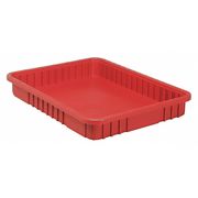 Quantum Storage Systems Divider Box, Red, Not Specified, 22-1/2 in L, 17-1/2 in W, 3 in H DG93030RD