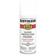 Rust-Oleum Spray Paint, White, Gloss, 12 oz 7792830