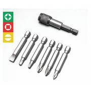 Century Drill & Tool Quick Change Screw Driving Bit, 7 Pc Set 68107