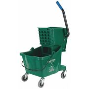 Carlisle Foodservice Side Press Mop Bucket and Wringer, Green 3690809