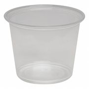 Dixie Portion Cup, 5.5 oz., Plastic, Clear, PK2400 PP55CLEAR