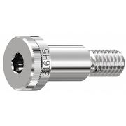 Zoro Select Shoulder Screw, 3/8"-16 Thr Sz, 5/8 in Thr Lg, 1/4 in Shoulder Lg, 316 Stainless Steel STR61612C04