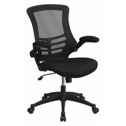 Flash Furniture Mesh Task Chair, 20 3/4-, Padded Flip-up, Back, Seat, Frame: Black BL-X-5M-BK-GG