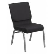 Flash Furniture BlackChurch Chair, 25 inW25 inL33 1/4 inH, Fixed, FabricSeat FD-CH02185-SV-JP02-GG