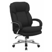 Flash Furniture Desk Chair, Fabric, 23 1/2- Height, Padded Loop, Black Fabric GO-2078-GG