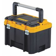 Dewalt TSTAK Deep Tool Box With Long Handle, Plastic, Black, 17 in W x 13-1/2 in D x 12-1/2 in H DWST17814