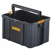 Dewalt TSTAK Open Tool Tote, Plastic, Black, 17 in W x 12-1/2 in D x 10-3/4 in H DWST17809