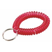 Lucky Line Wrist Coil Key Ring, Red, 10 PK 41070