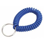 Lucky Line Wrist Coil Key Ring, Blue, 10 PK 41035